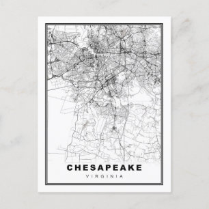 Chesapeake-Karte Feiertagspostkarte