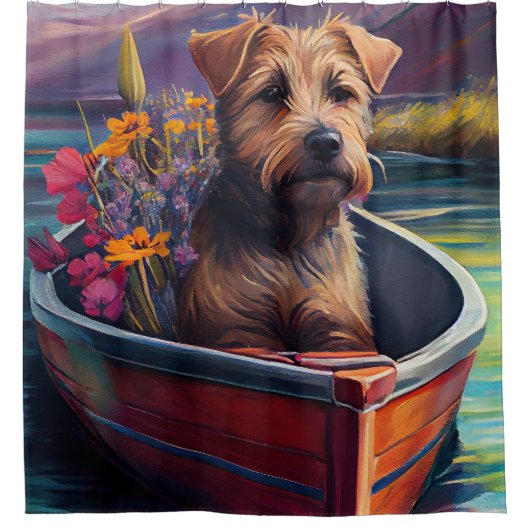 Chesapeake on a Paddle: Ein Landschaftliches Abent Duschvorhang (Vorderseite)