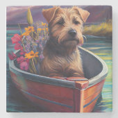 Chesapeake on a Paddle: Ein Landschaftliches Abent Steinuntersetzer (Vorderseite)