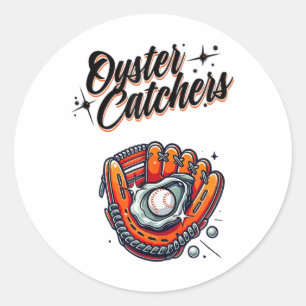 Chesapeake Oyster Catchers Baseball Runder Aufkleber