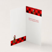 Chesapeake Retriever Karierter Weihnachtsfeiertag (Innenseite)