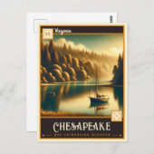 Chesapeake, Virginia | Vintage Postkarte (Vorne/Hinten)