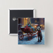 Chesapeake Weihnachtsfeiertage Button (Vorne & Hinten)