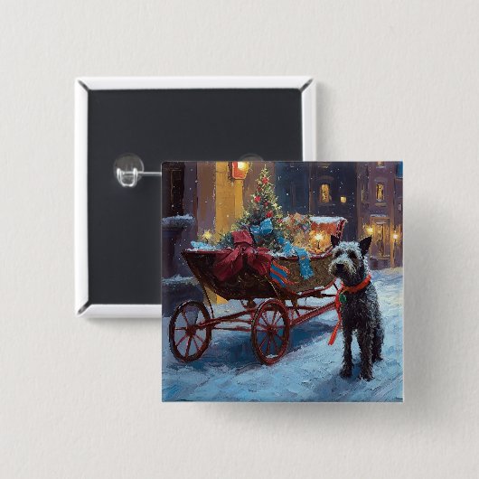 Chesapeake Weihnachtsfeiertage Button (Vorne & Hinten)