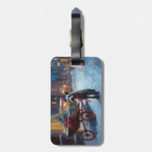 Chesapeake Weihnachtsfeiertage Gepäckanhänger (Rückseite vertikal)