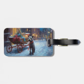 Chesapeake Weihnachtsfeiertage Gepäckanhänger (Rückseite horizontal)