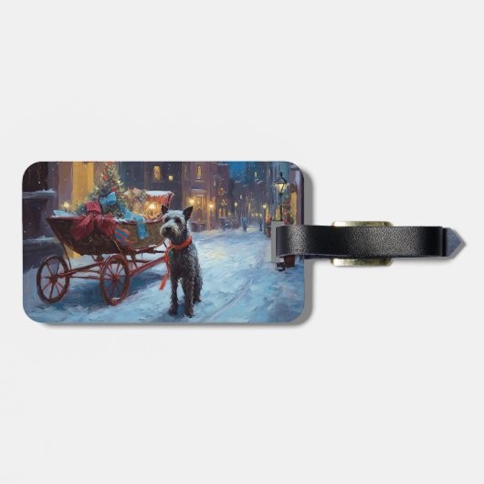 Chesapeake Weihnachtsfeiertage Gepäckanhänger (Rückseite horizontal)