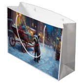 Chesapeake Weihnachtsfeiertage Große Geschenktüte (Rückseite Schrägansicht)