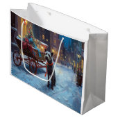 Chesapeake Weihnachtsfeiertage Große Geschenktüte (Vorderseite Schrägansicht)