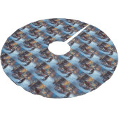 Chesapeake Weihnachtsfeiertage Polyester Weihnachtsbaumdecke (Schrägansicht)