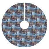 Chesapeake Weihnachtsfeiertage Polyester Weihnachtsbaumdecke (Vorderseite)