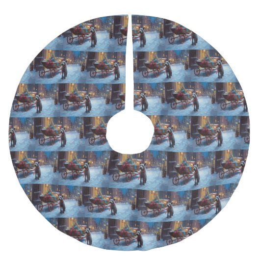 Chesapeake Weihnachtsfeiertage Polyester Weihnachtsbaumdecke (Vorderseite)