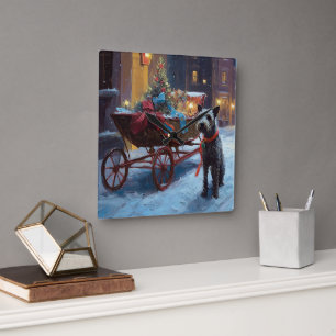 Chesapeake Weihnachtsfeiertage Quadratische Wanduhr