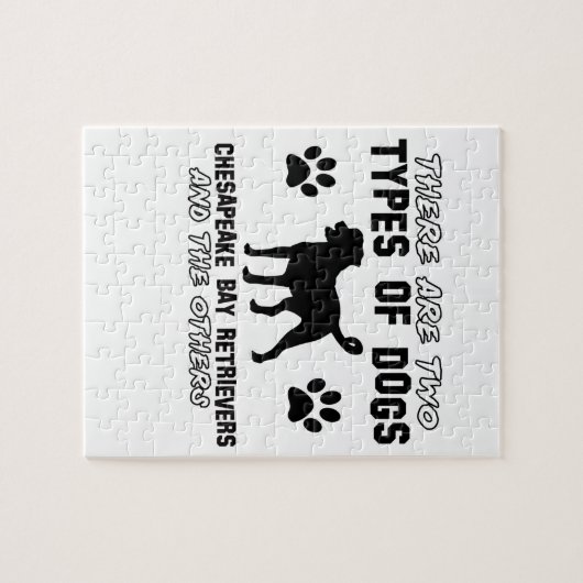 Chesapeakebuchtretriever-Tier ENTWÜRFE Puzzle (Horizontal)