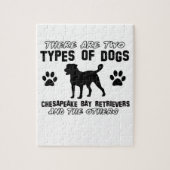 Chesapeakebuchtretriever-Tier ENTWÜRFE Puzzle (Vertikal)