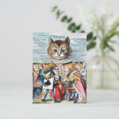 Cheshire Cat, 1865 Postkarte (Stehend Vorderseite)