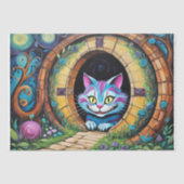 Cheshire Cat #1 - Decoupage- Seidenpapier (Vorderseite)