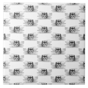 Cheshire Cat Alice im Wunderland CUSTOM BG FARBE Fliese