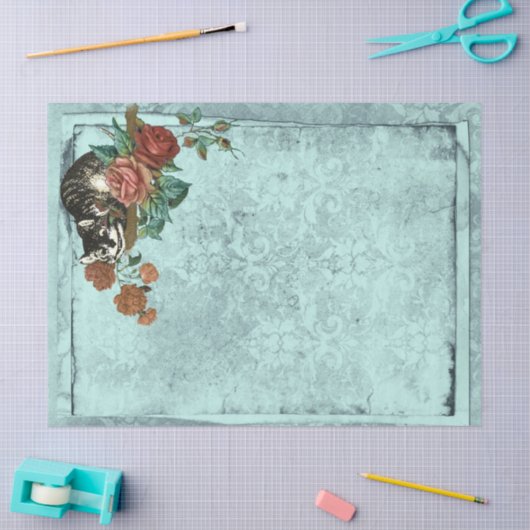 Cheshire Cat Alice im Wunderland Decoupage Seidenpapier (Basteln)