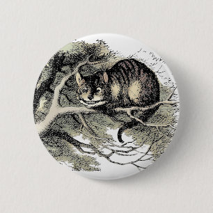 Cheshire Cat Alice im Wunderland Klassiker Button