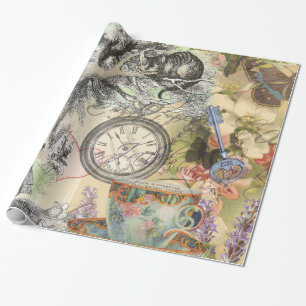 Cheshire Cat Alice im Wunderland Klassiker Geschenkpapier