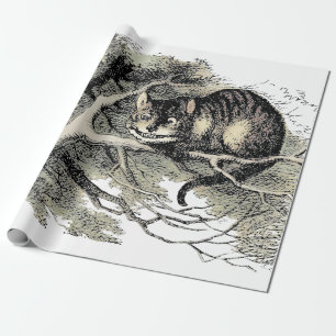 Cheshire-Cat Alice im Wunderland Klassiker Geschenkpapier