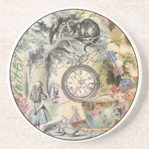 Cheshire Cat Alice im Wunderland Klassiker Sandstein Untersetzer