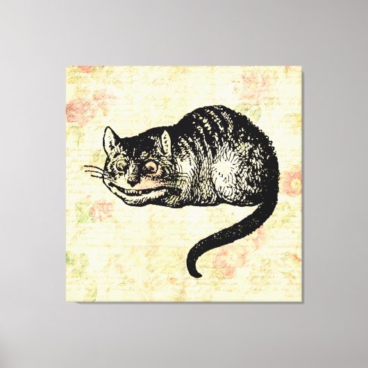 Cheshire Cat Alice im Wunderland Kunst, Dichtung u Leinwanddruck (Vorderseite)