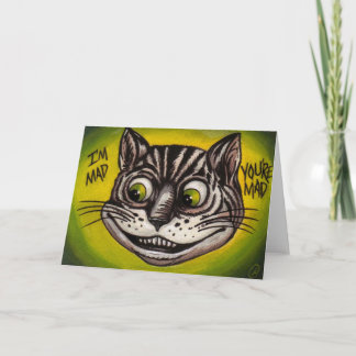CHESHIRE CAT Alice in Wonderland Note Card Karte
