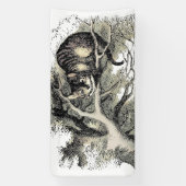 Cheshire Cat Alice Wonderland Classic Banner (Vertikal)