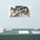 Cheshire Cat Alice Wonderland Classic Banner (Messe)