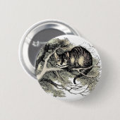 Cheshire Cat Alice Wonderland Classic Button (Vorne & Hinten)