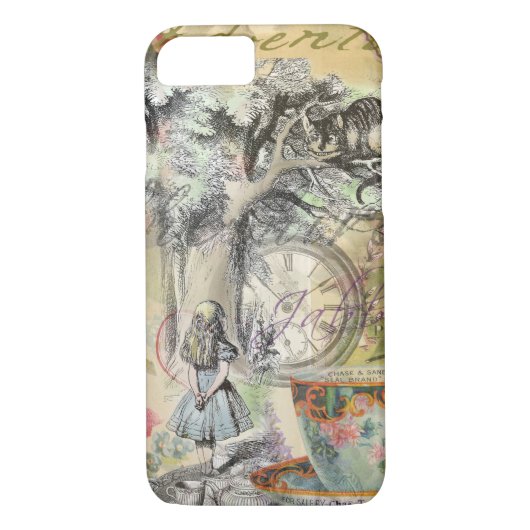 Cheshire Cat Alice Wonderland Classic Case-Mate iPhone Hülle (Rückseite)