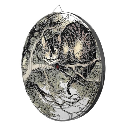 Cheshire Cat Alice Wonderland Classic Dartscheibe (Vorderseite rechts)