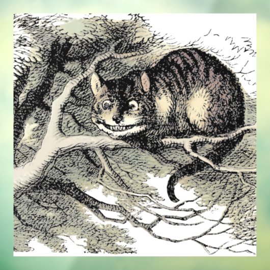Cheshire Cat Alice Wonderland Classic Fensteraufkleber (Blatt 3)