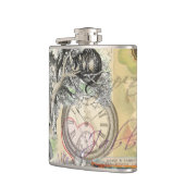 Cheshire Cat Alice Wonderland Classic Flachmann (Links)