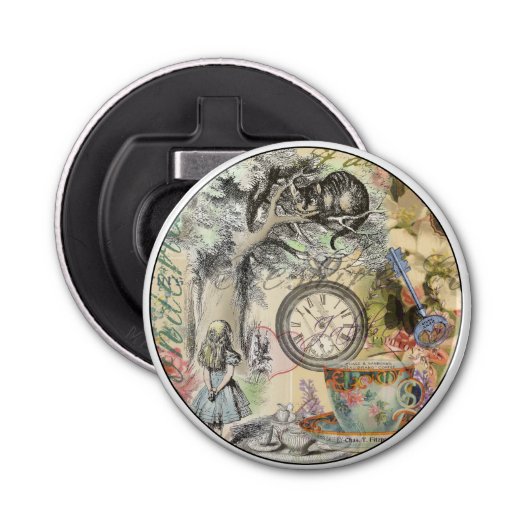 Cheshire Cat Alice Wonderland Classic Flaschenöffner (Vorderseite)