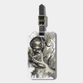 Cheshire Cat Alice Wonderland Classic Gepäckanhänger (Vorderseite vertikal)