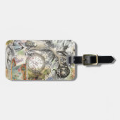 Cheshire Cat Alice Wonderland Classic Gepäckanhänger (Vorderseite horizontal)