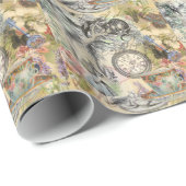 Cheshire Cat Alice Wonderland Classic Geschenkpapier (Rolleneckpunkt)