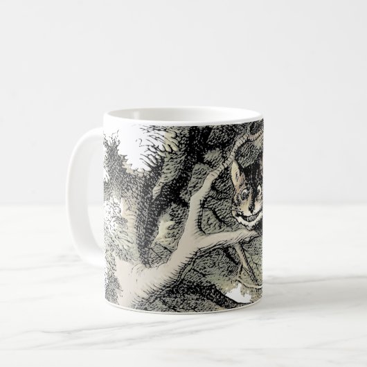 Cheshire Cat Alice Wonderland Classic Kaffeetasse (Vorderseite Links)