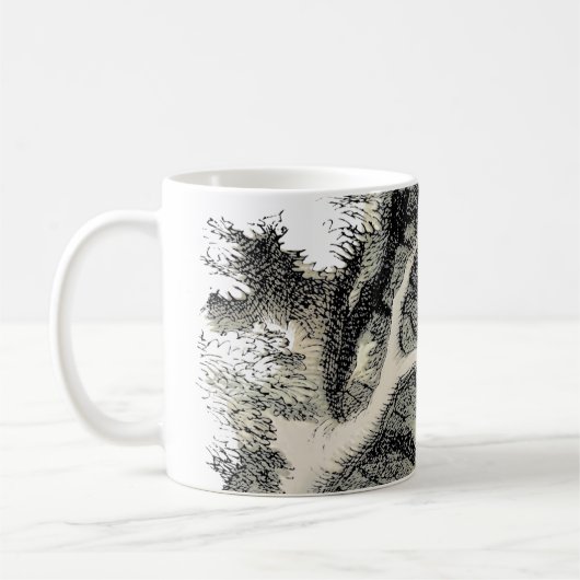 Cheshire Cat Alice Wonderland Classic Kaffeetasse (Links)