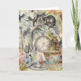 Cheshire Cat Alice Wonderland Classic Karte