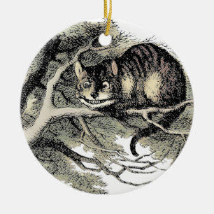 Cheshire Cat Alice Wonderland Classic Keramik Ornament