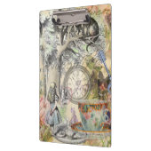 Cheshire Cat Alice Wonderland Classic Klemmbrett (Links)