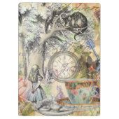 Cheshire Cat Alice Wonderland Classic Klemmbrett (Rückseite)