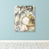 Cheshire Cat Alice Wonderland Classic Leinwanddruck (Insitu (Holzboden))