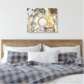 Cheshire Cat Alice Wonderland Classic Leinwanddruck (Insitu (Schlafzimmer))