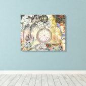 Cheshire Cat Alice Wonderland Classic Leinwanddruck (Insitu (Holzboden))