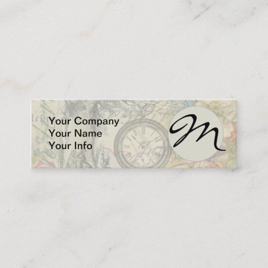 Cheshire Cat Alice Wonderland Classic Mini Visitenkarte (Vorderseite)